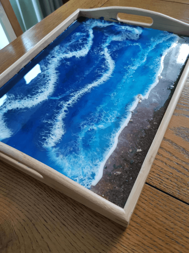 Wooden large tray
