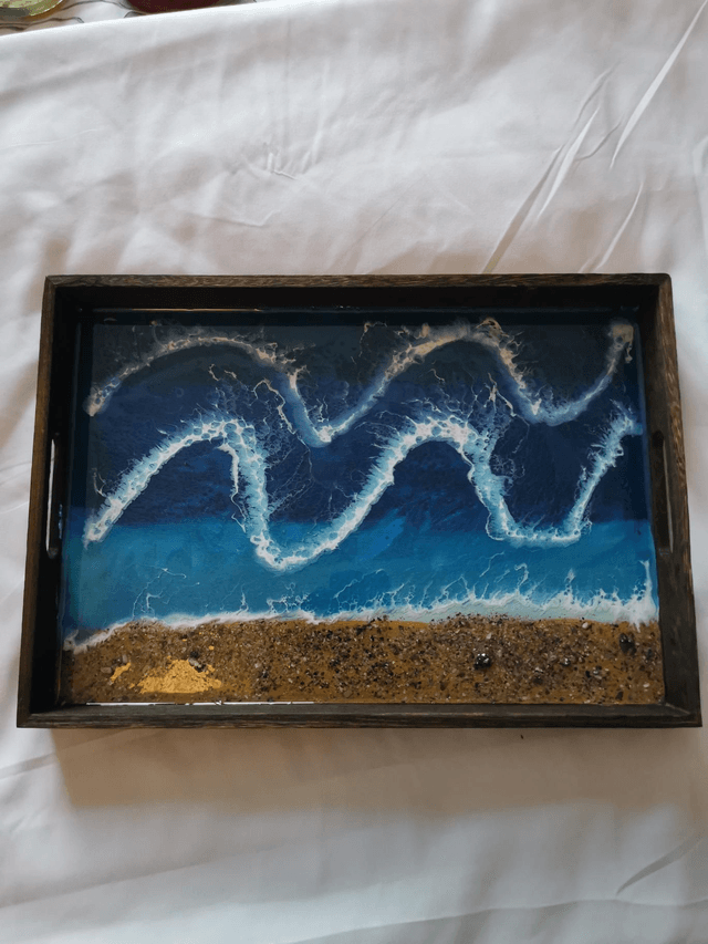 Wooden large tray