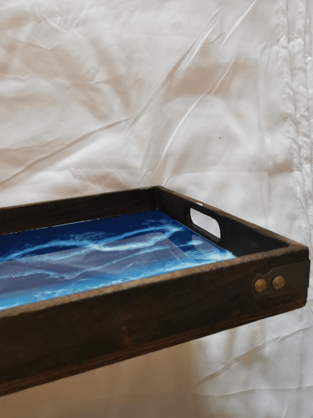 Wooden large tray