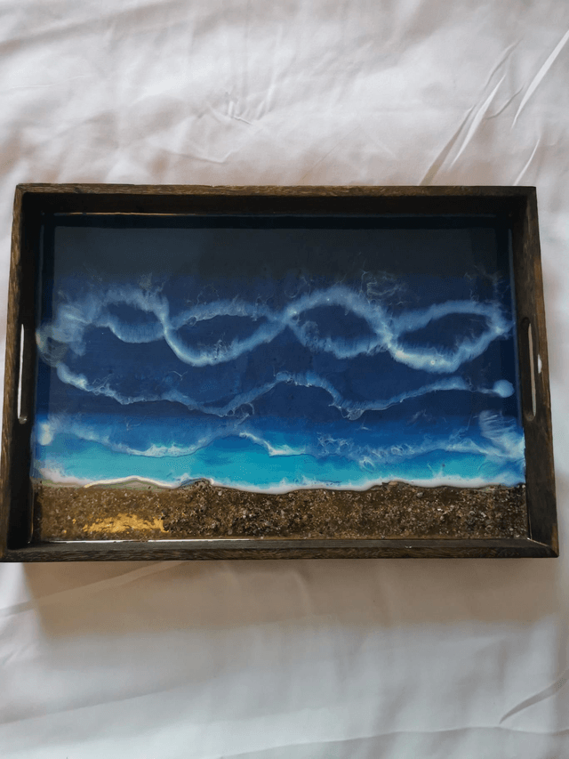 Wooden large tray