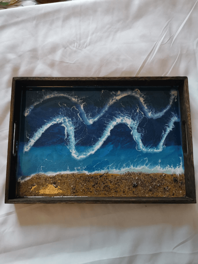 Wooden large tray